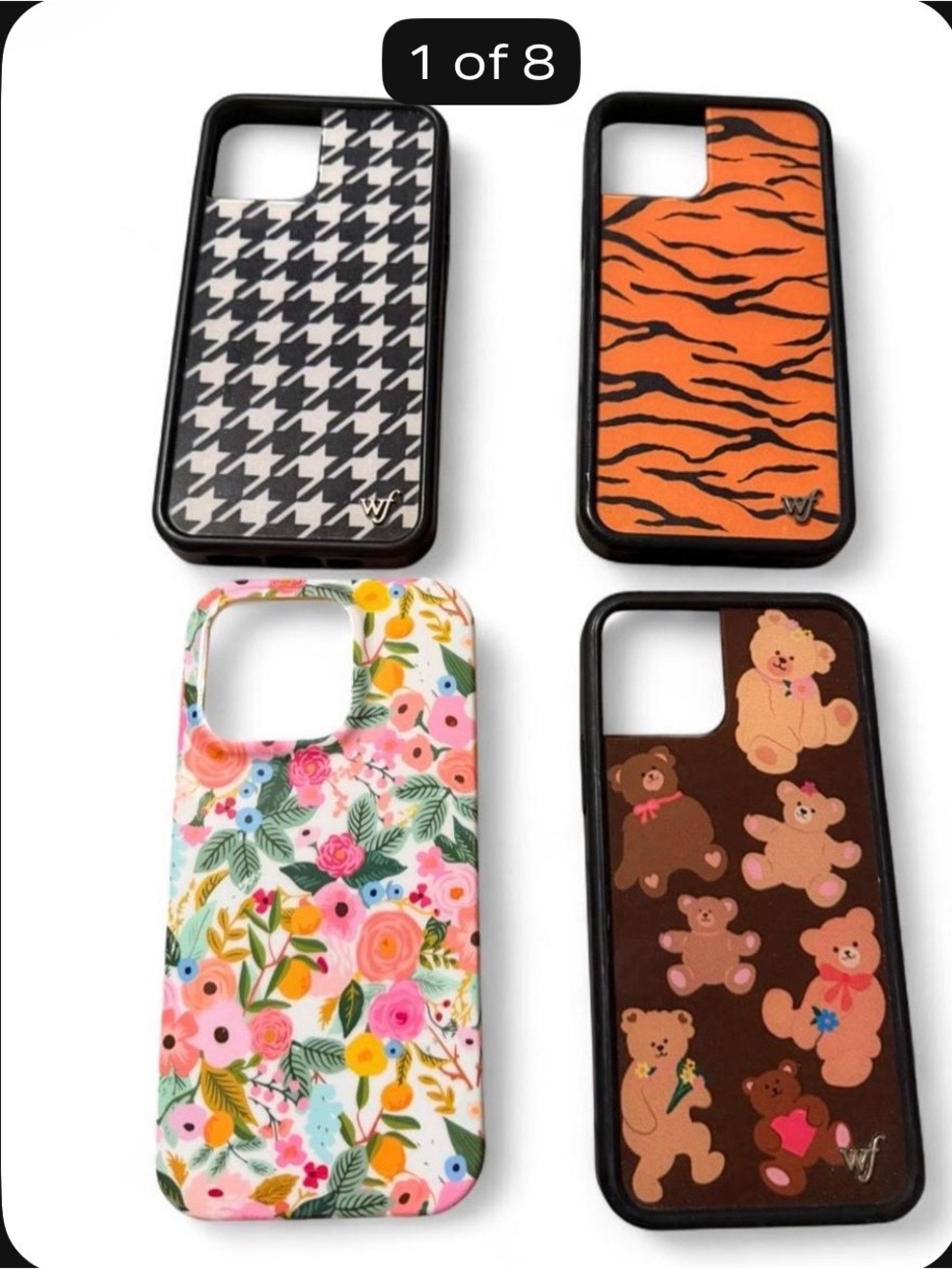 Wildflower Floral & Animal Print Phone Case Bundle - Pink, Orange, Black, Brown